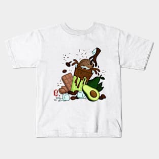 Avocado Float (color) Kids T-Shirt